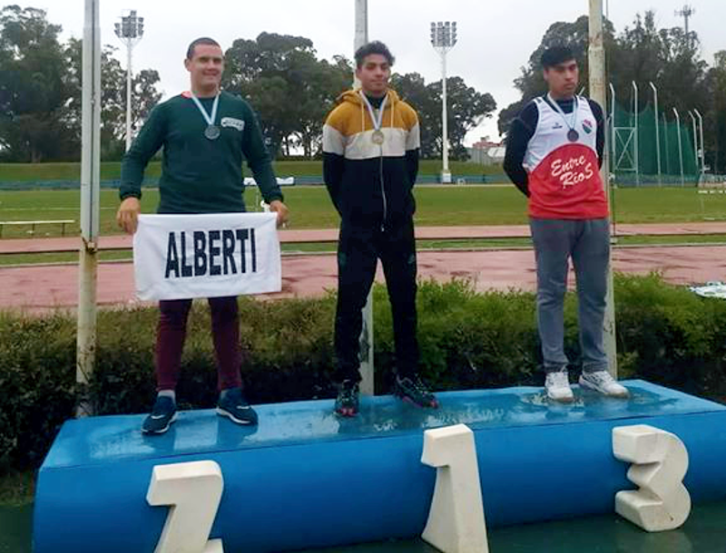 PP | Un atleta peronense se consagró campeón nacional de lanzamiento de jabalina