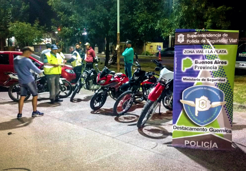 PP | Secuestraron motos en un operativo de control de picadas clandestinas