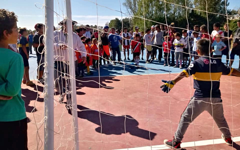 SV | Inauguraron un playón polideportivo en el barrio Parque Ibáñez