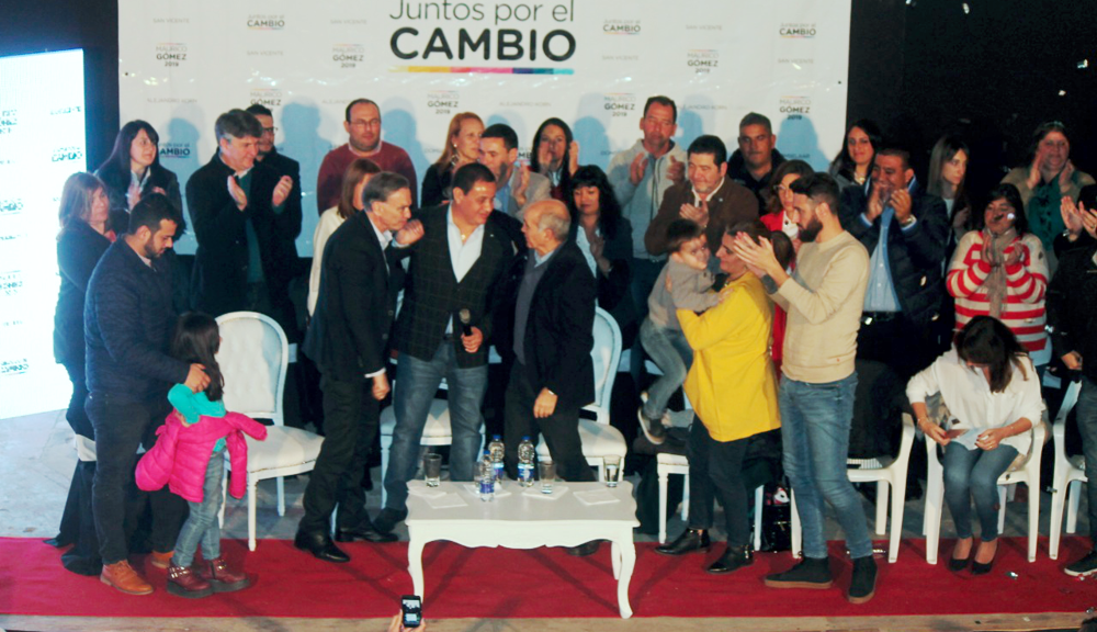 SV | Con el apoyo de Pichetto y Salvador, Gómez presentó su lista