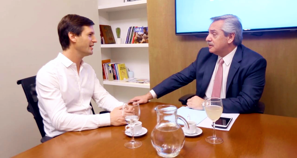 SV | Recta final > Nicolás Mantegazza se reunió con Alberto Fernandez