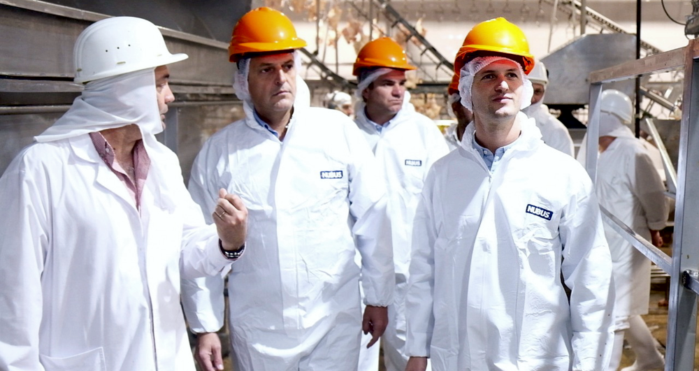 SV | Visita > Massa y Mantegazza recorrieron empresas del distrito