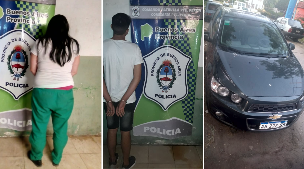 Guernica | La policía detecta un auto robado y detienen a todos sus ocupantes