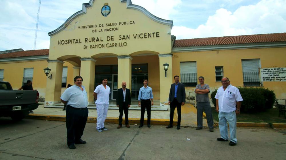 Coronavirus | Mantegazza recibió a funcionarios del Hospital Cuenca Alta de Cañuelas