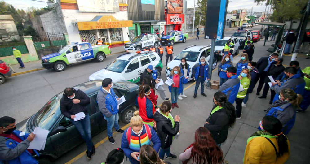 Coronavirus | Segundo abordaje sanitario, esta vez en el centro de Alejandro Korn