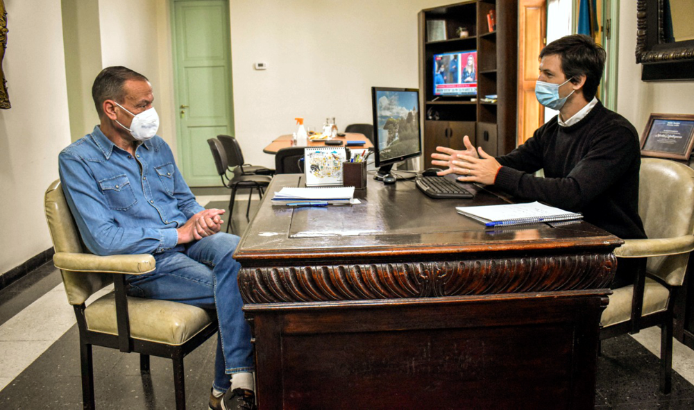 Obra pública | Mantegazza y Arrieta vieron la posibilidad de repavimentar la avenida Rivadavia