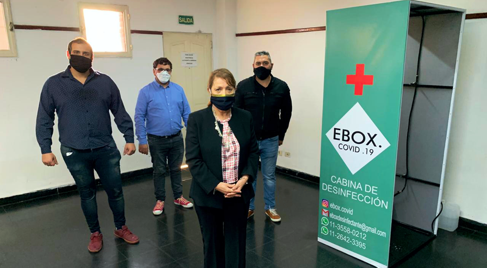 Coronavirus | Donan una cabina de desinfección para el Municipio peronense