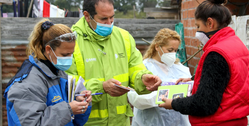 San Vicente | Continúan los abordajes sanitarios en distintos barrios del distrito