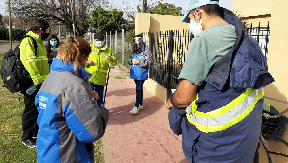 COVID-19 | Nuevo abordaje territorial, esta vez en el centro de San Vicente