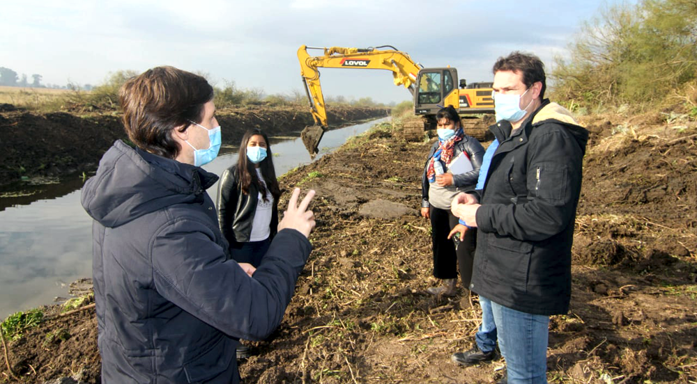 Recorrida | Mantegazza visitó tres obras que la Comuna realiza en Korn y Domselaar