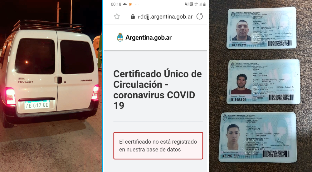 San Vicente | Detienen a cinco personas que no tenían el permiso de circulación