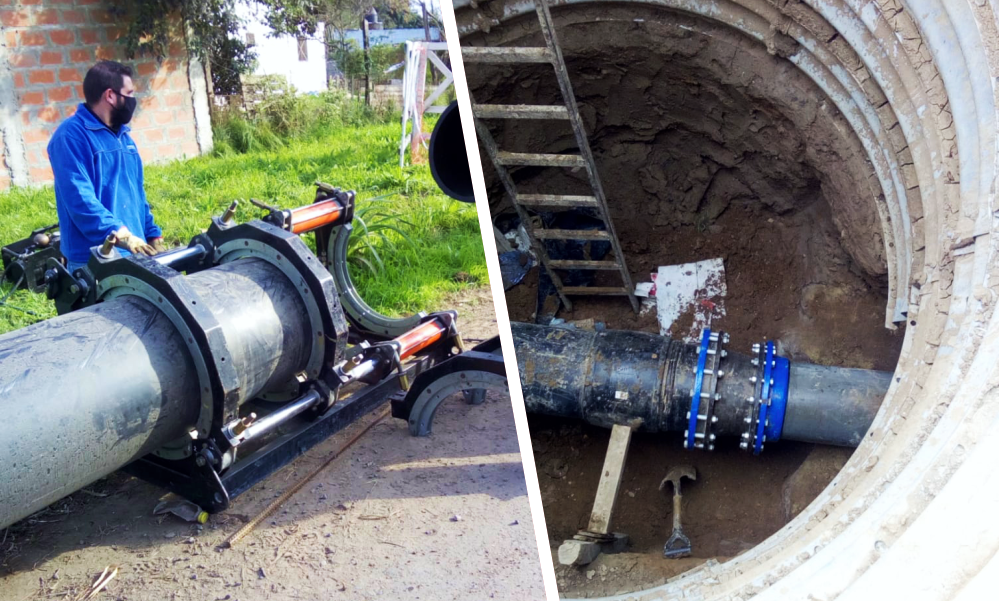 Presidente Perón | AySA realiza trabajos para mejorar la red de agua corriente en el distrito