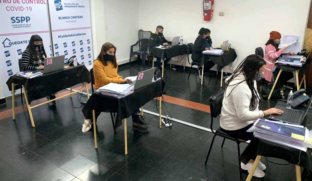 Presidente Perón | Inauguraron call center para el seguimientos de pacientes con COVID-19