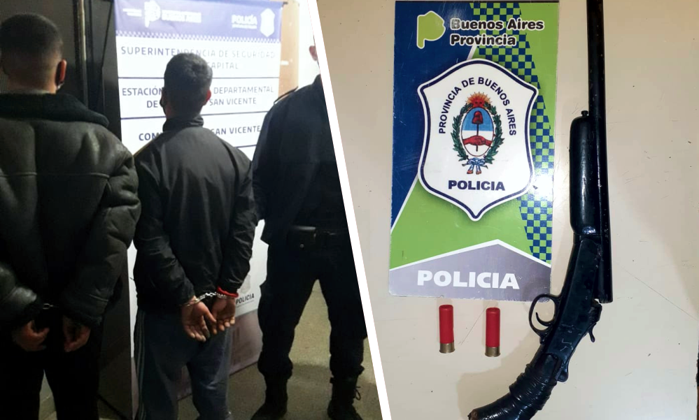 Alejandro Korn | Detienen a dos jóvenes armados a bordo de una motocicleta
