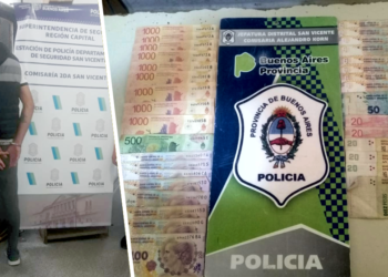 Alejandro Korn | Detienen a un joven con billetes falsos de mil pesos en el centro comercial