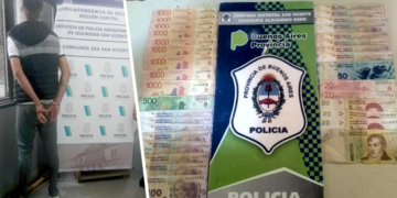 Alejandro Korn | Detienen a un joven con billetes falsos de mil pesos en el centro comercial