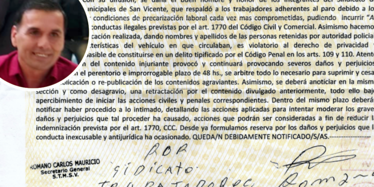 San Vicente | El sindicato de Mauricio Romano intenta acallar a Al Sur Web