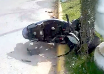 San Vicente | Dos jóvenes terminaron hospitalizados tras accidente con una moto en la laguna