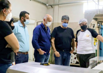 Política | Jorge Macri y Néstor Grindetti estuvieron en San Vicente y visitaron una PyME