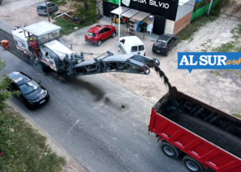 Obra pública | Comenzó la repavimentación de la avenida Rivadavia en San Vicente