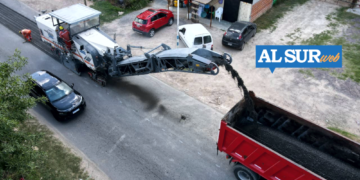 Obra pública | Comenzó la repavimentación de la avenida Rivadavia en San Vicente