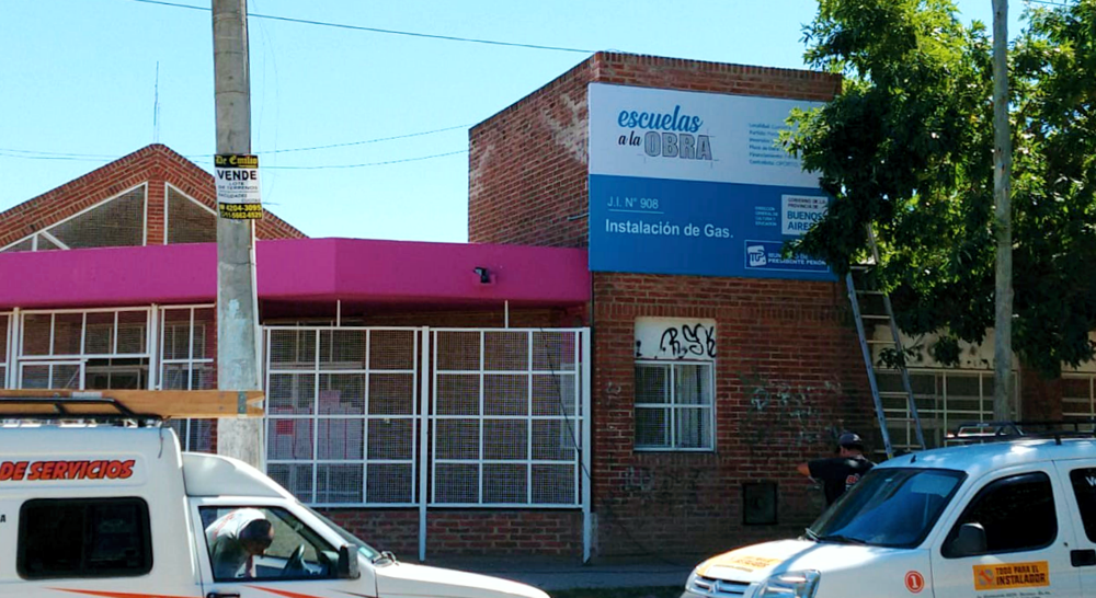 Educación | Realizan trabajos en un jardín de infantes y la Escuela Técnica de Guernica