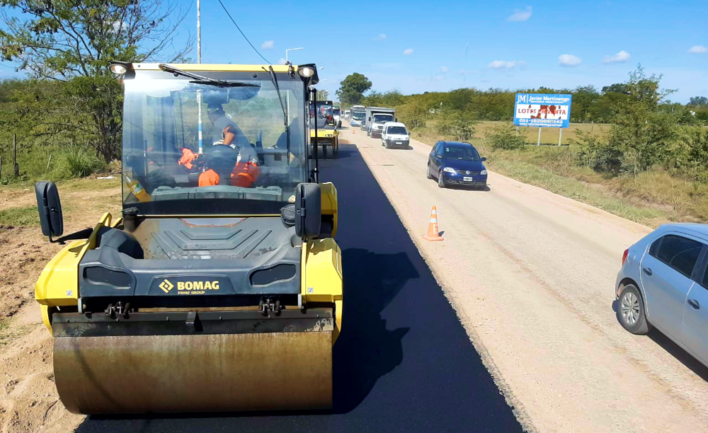 Obra pública | Continúa a buen ritmo la repavimentación de avenida Rivadavia