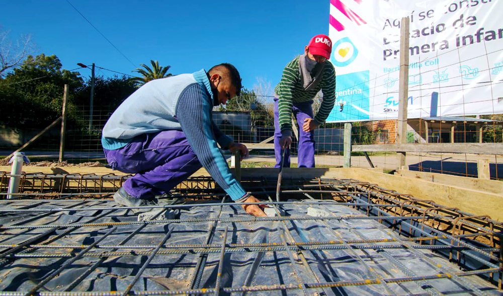 Educación | Comenzaron la construcción de un Espacio de Primera Infancia en el barrio Villa Coll