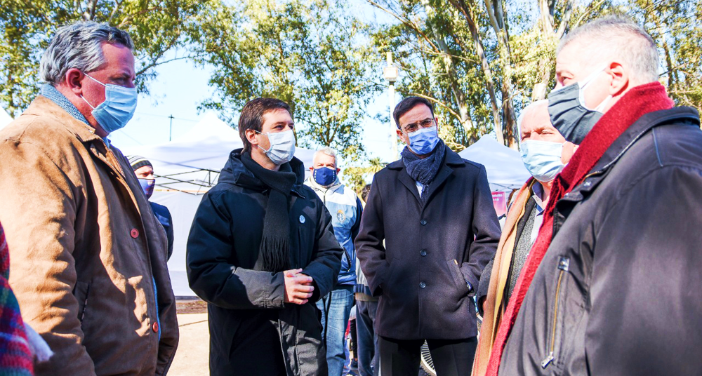 Alejandro Korn | Mantegazza y Collia recorrieron el operativo Carpas Saludables en La Masía