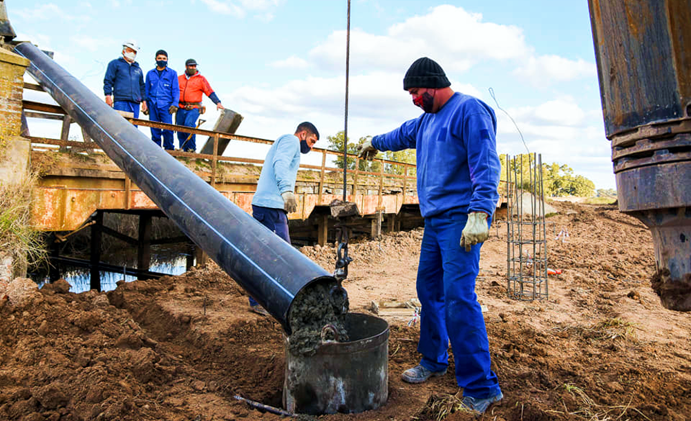 Zona rural | Avanza la construcción del puente Elso sobre el tramo de tierra de la Ruta 16