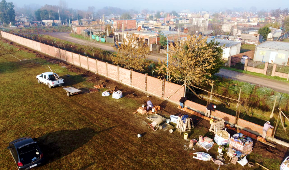 Guernica | Avanzan las obras de puesta en valor en el Polideportivo Municipal “Jorge Furriol”