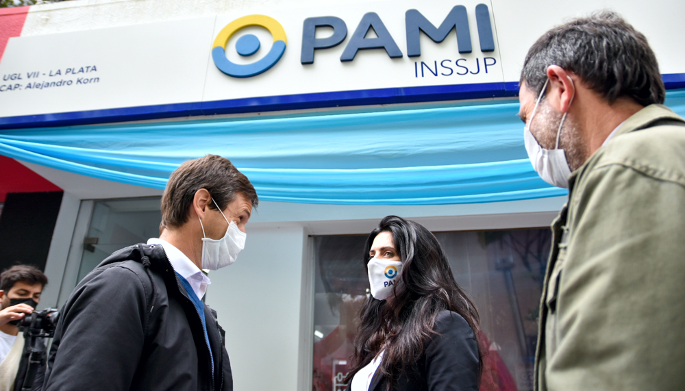 Alejandro Korn | Mantegazza y Volnovich inauguraron la nueva agencia local del PAMI