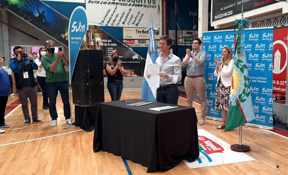 San Vicente | Histórico: Mantegazza anunció la creación de una universidad para el distrito