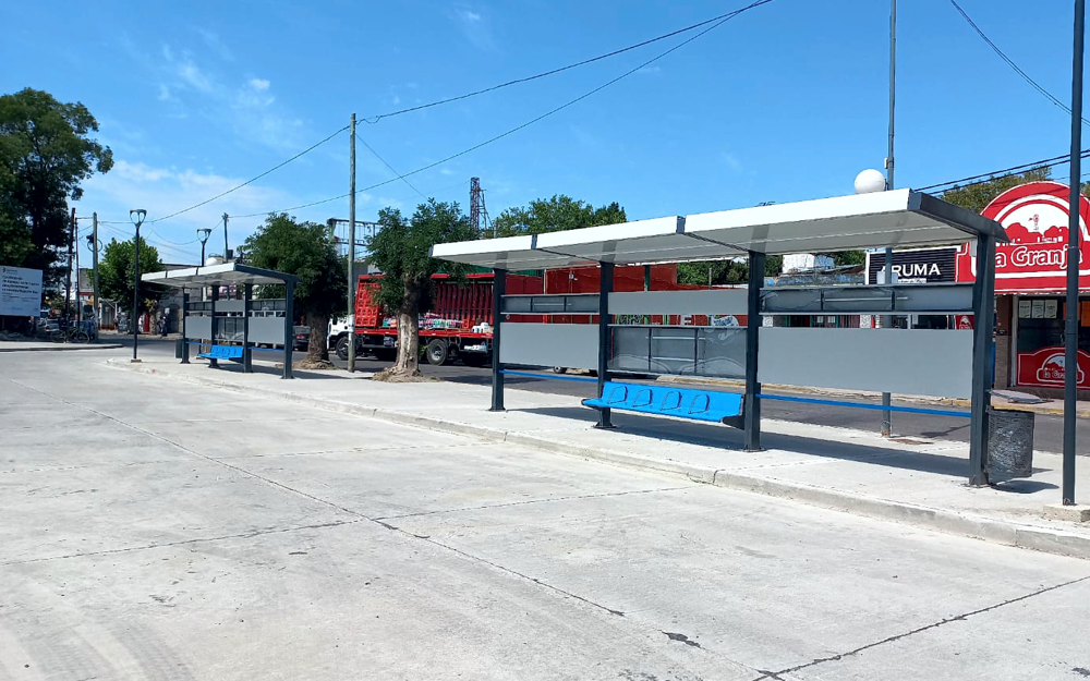 Estación Korn | Ya se encuentra casi finalizada la obra de la dársena norte para colectivos