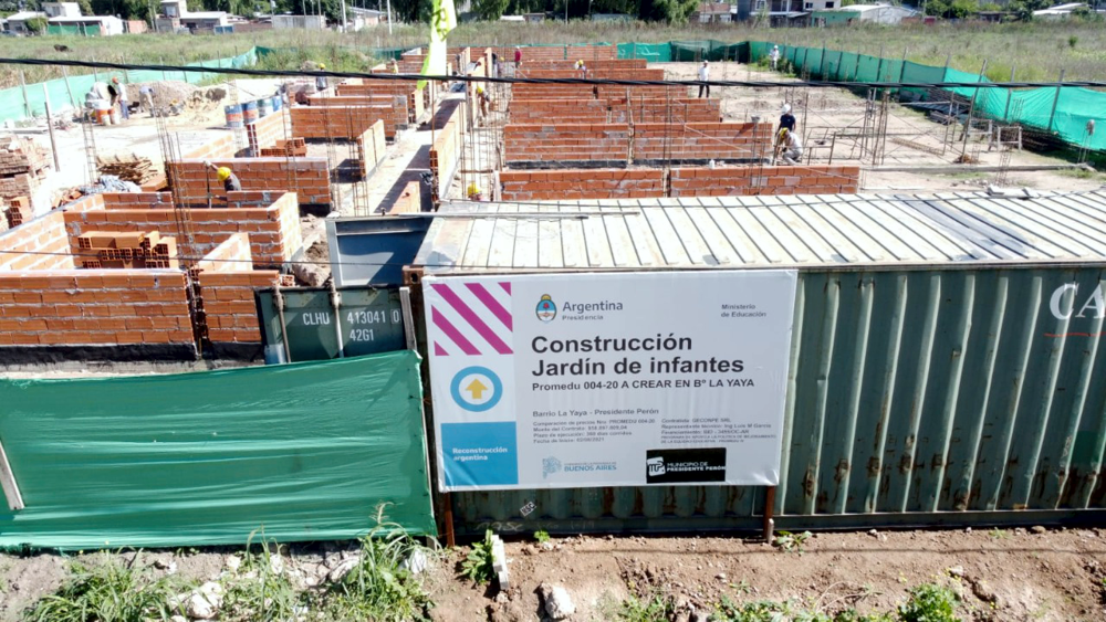 Educación | Avances en la obra del nuevo jardín de infantes de La Yaya en Guernica