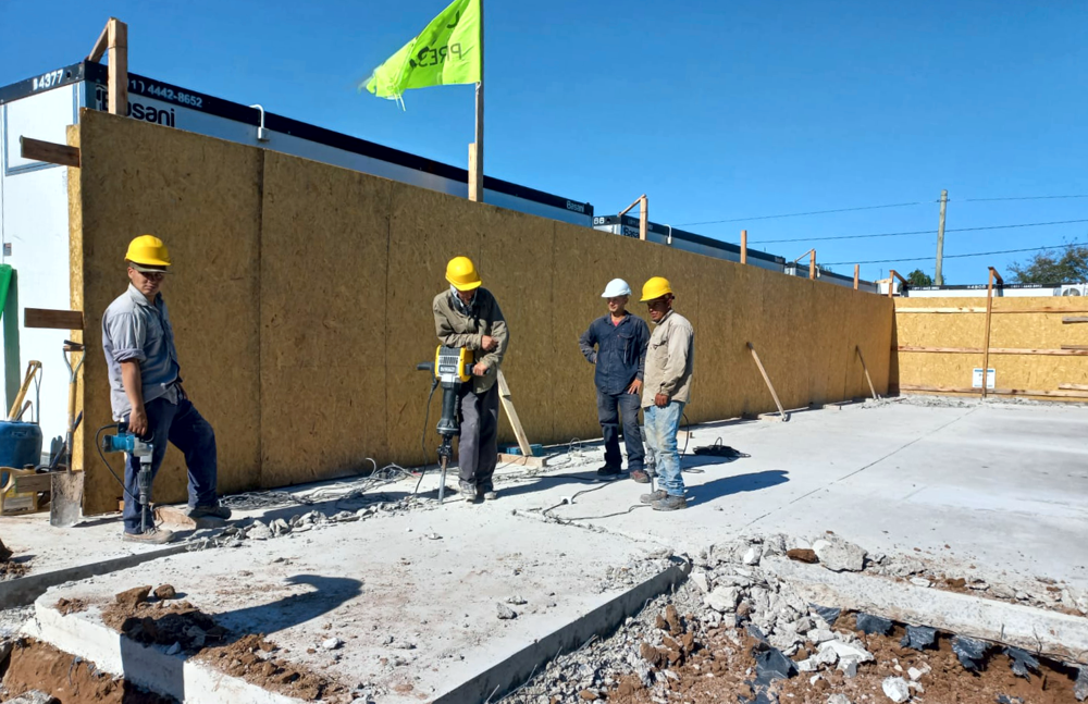 Educación | Comenzó la construcción de la sexta escuela en la Administración Mantegazza