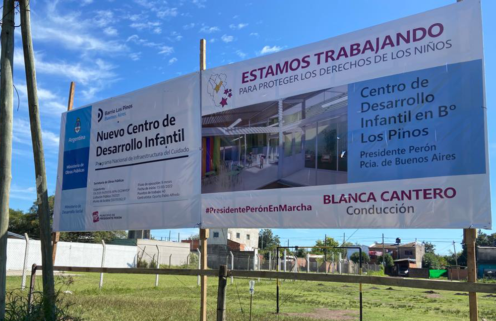 Presidente Perón | Comenzó la construcción de otro Centro de Desarrollo Infantil en el barrio Los Pinos