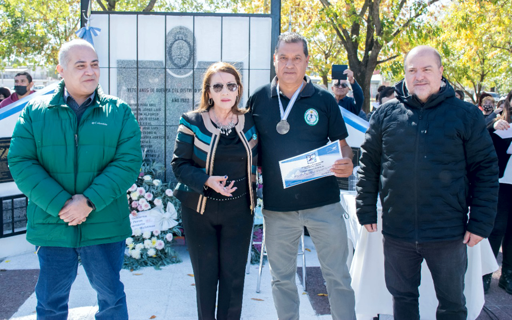 Presidente Perón | Emotivo acto por los 40 años de la Gesta de Malvinas en el barrio San Pablo