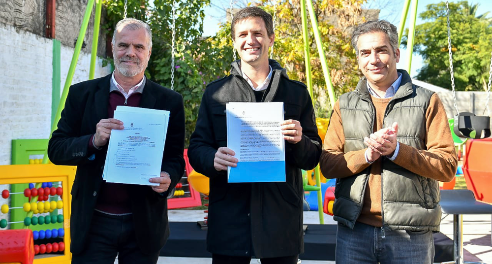 San Vicente | Mantegazza firmó un nuevo convenio para la construcción de otro EPI en Domselaar