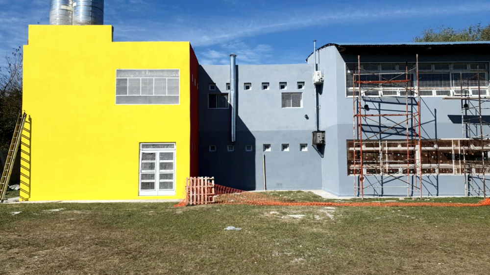 Educación | Última etapa de puesta en valor de la Escuela Secundaria 2 de Guernica