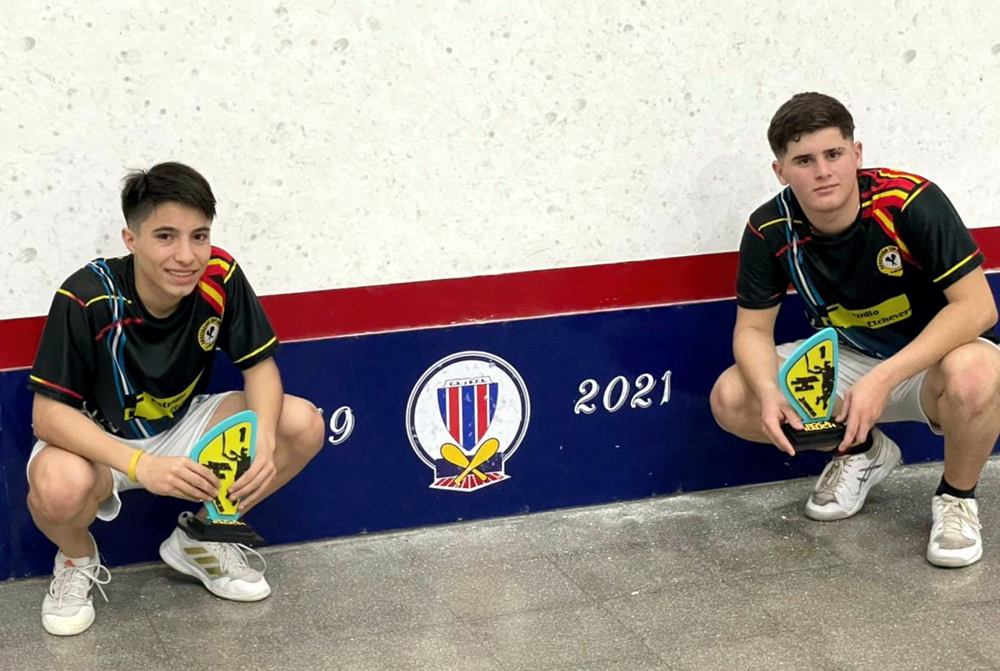 Pelota | Peloni y Algarbe dieron clases y se trajeron dos torneos de Tandíl para San Vicente