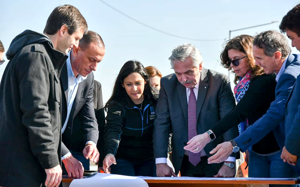 Obra pública | Mantegazza acompañó a Alberto Fernández en la supervisión de la Autopista Presidente Perón