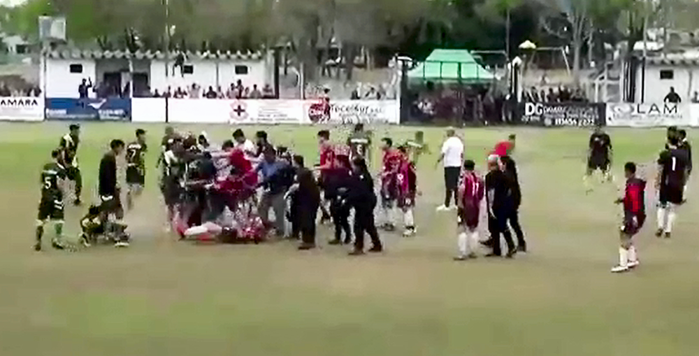 Fútbol masculino | Se registraron dos partidos suspendidos por actos de violencia entre jugadores y público