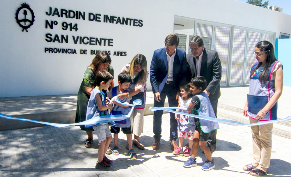 San Vicente | Mantegazza y Sileoni inauguraron un jardín de infantes y un centro de atención de niños con discapacidades
