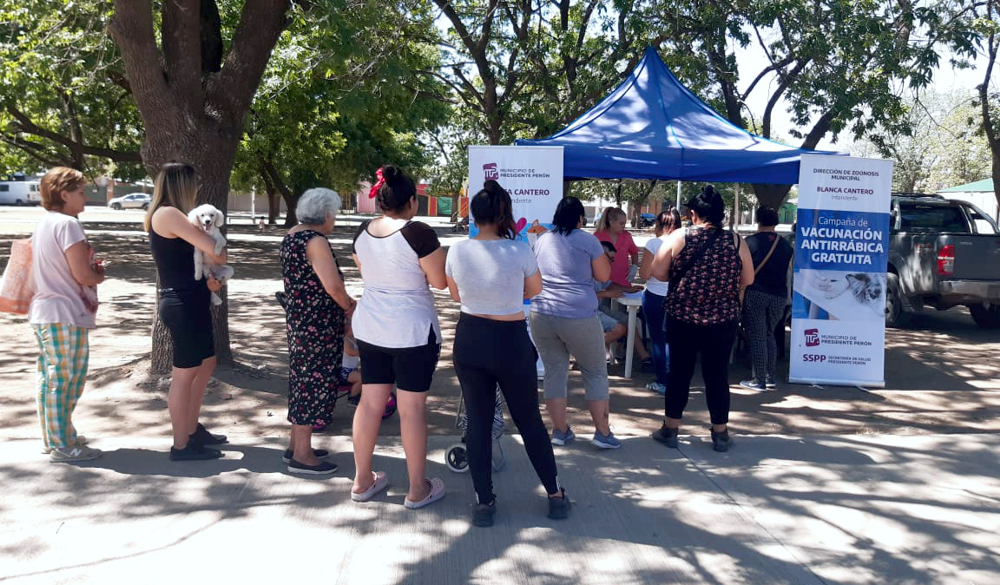 Zoonosis | La Comuna continúa realizando campañas de vacunación antirrábica en Presidente Perón