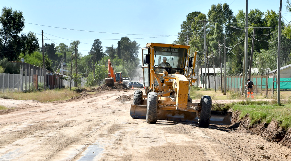 Domselaar| Comenzó la segunda etapa de la pavimentación de Mario Bravo y Sargento Cabral