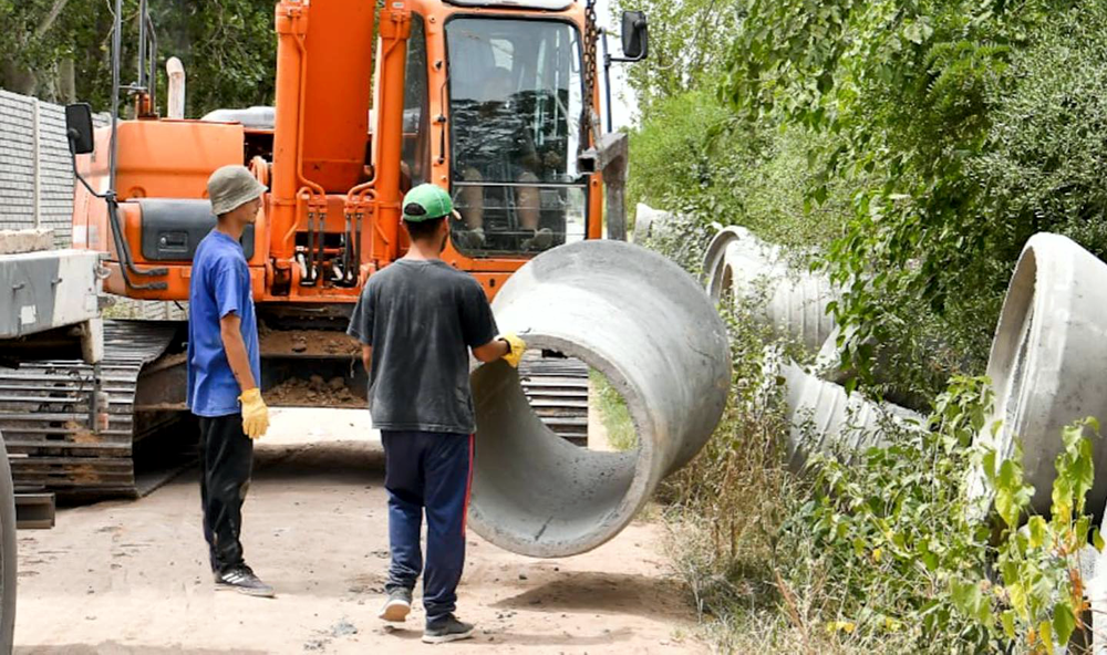 Alejandro Korn | Comenzó la obra hidráulica en el barrio Empalme San Vicente