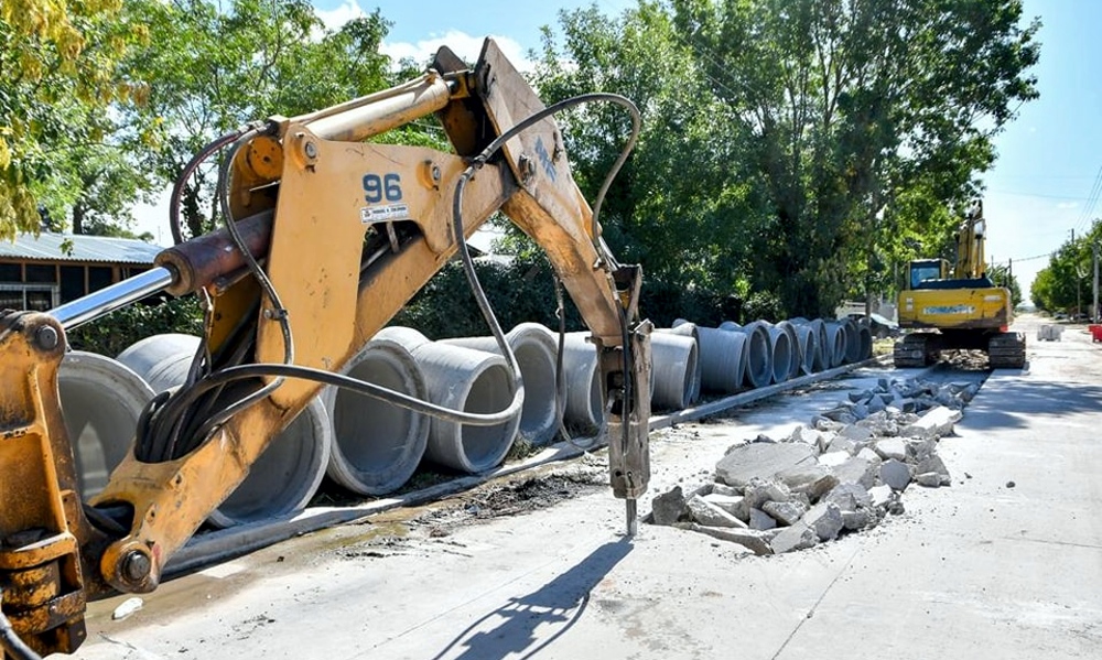 Alejandro Korn | Comenzó una obra de desagües y asfaltos en el barrio Santa Ana