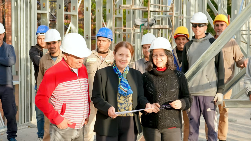 Seguridad | Cantero recorrió la obra de construcción del nuevo Centro de Monitoreo de Cámaras