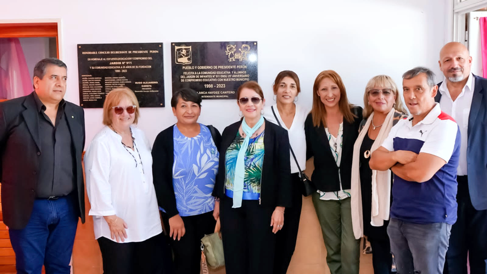 Presidente Perón | Cantero presidió el acto por las bodas de plata del Jardín de Infantes 911